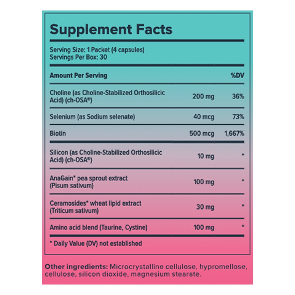 Advanced Hair Growth – ch-OSA®, Biotin & AnaGain® for Fuller, Stronger Hair, 30 Packets