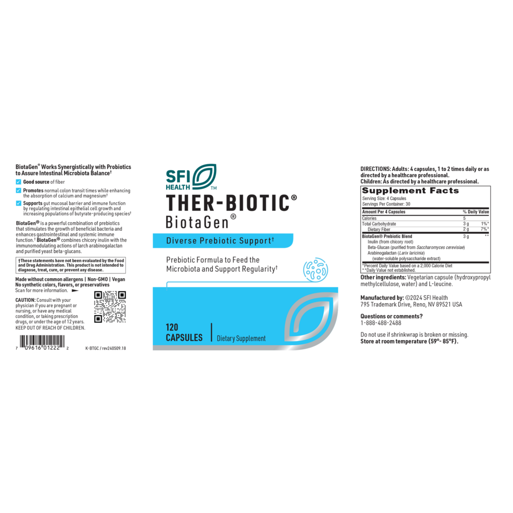 Ther-Biotic® BiotaGen®, 120 Capsules