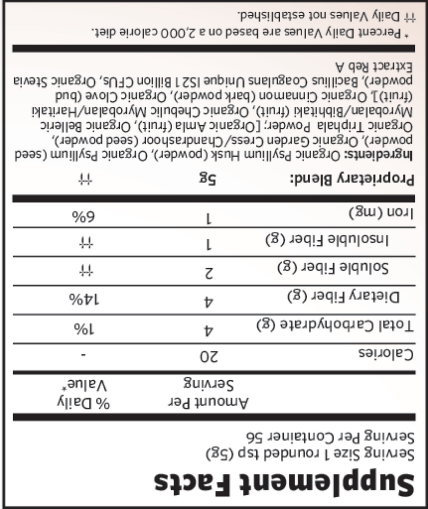Psyllium Pre & Probiotic Fiber Cinnamon Spice, 283.5 Grams , Ayurveda Brand_Organic India Form_Powder