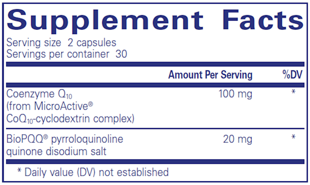 SR-CoQ10 with PQQ, 60 Capsules , Brand_Pure Encapsulations caps Emersons