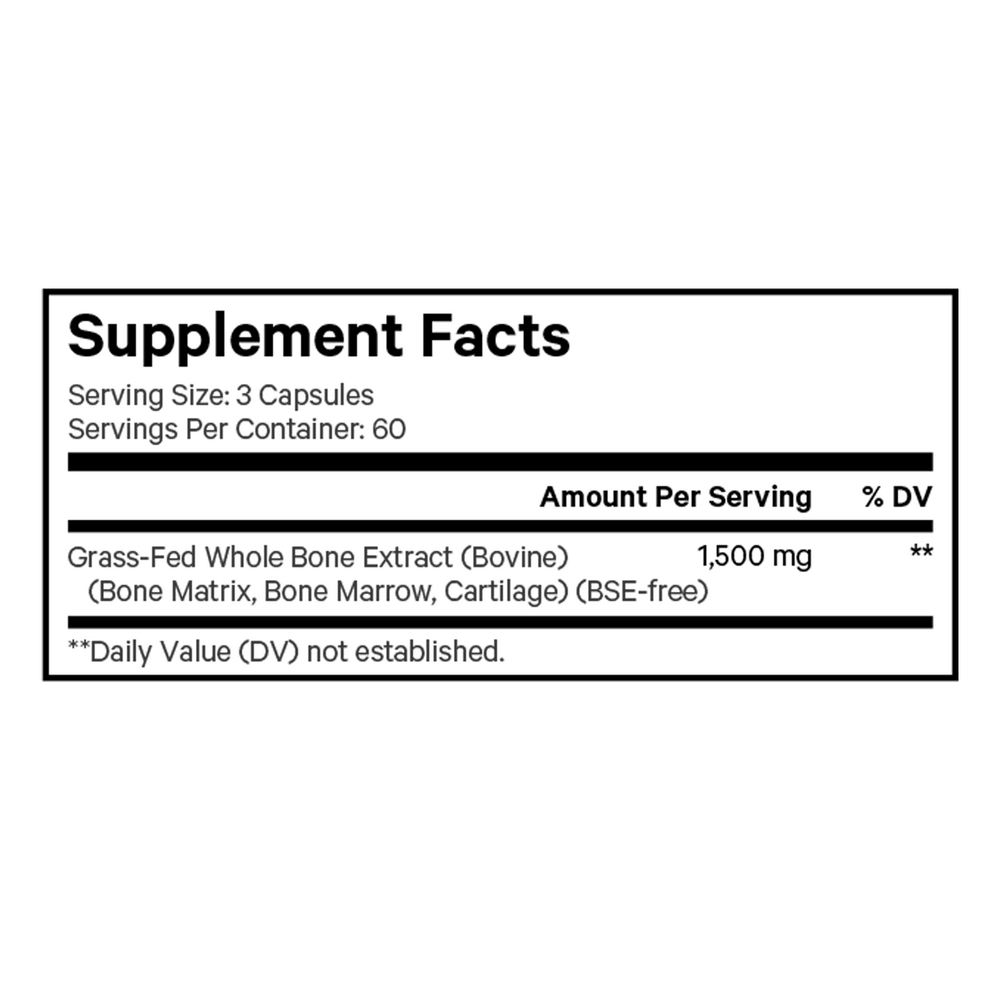 Grass-Fed Bone Marrow, 180 Capsules