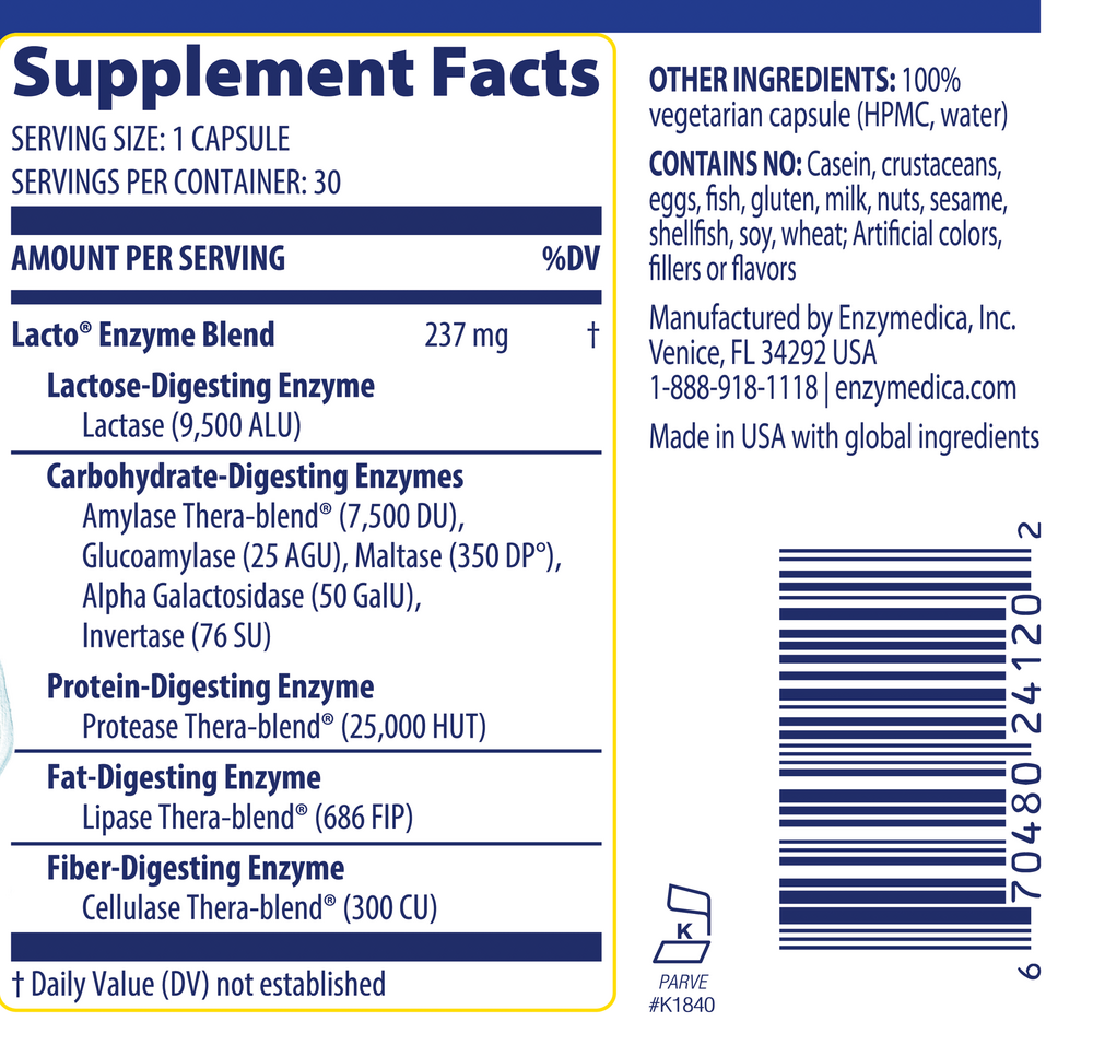 Lacto, 30 Capsules
