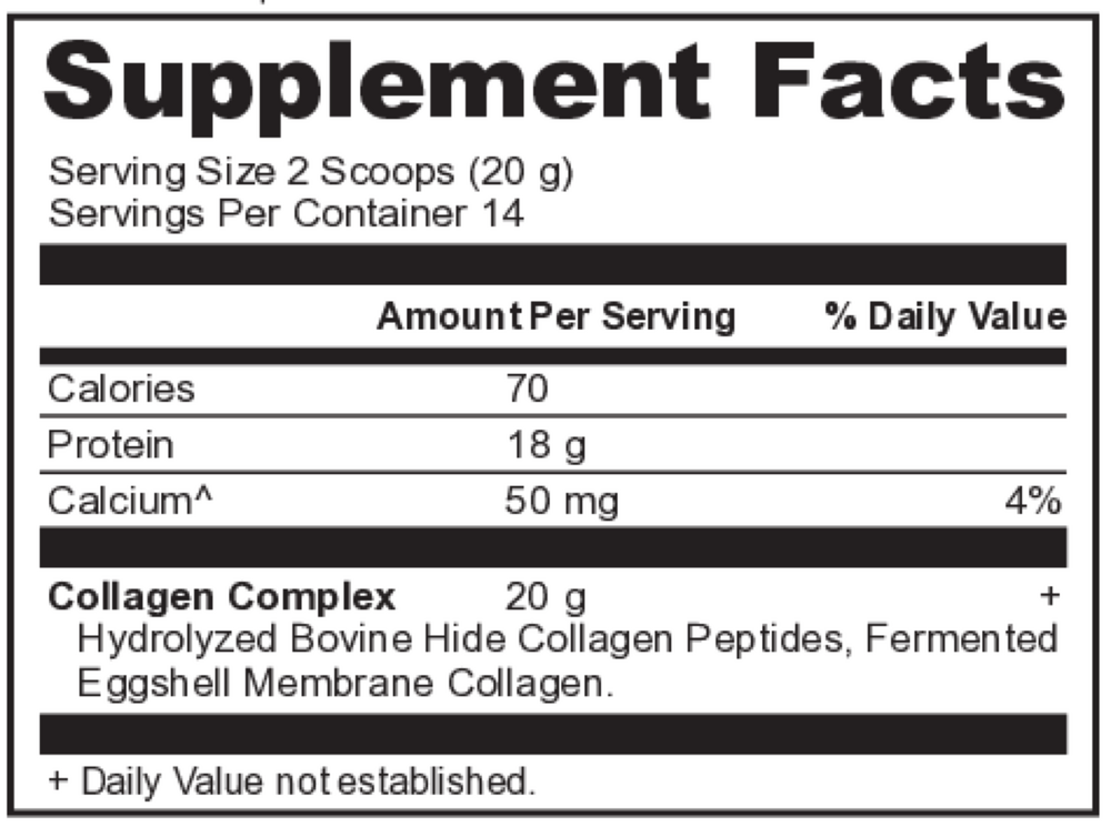 Ancient Nutrition Collagen Peptides - Unflavored - supplement facts