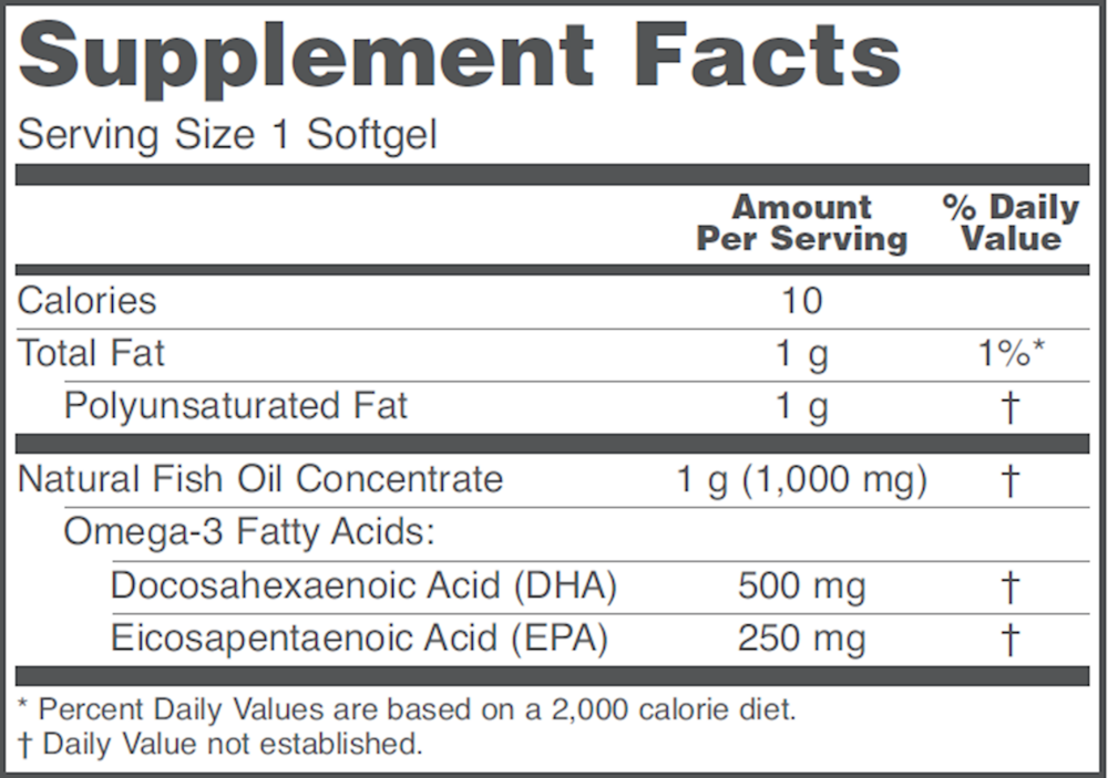 DHA-500 (500 DHA/250 EPA) 120 softgels , Brand_Protocol for Life Balance Form_Softgels Requires Consultation Size_120 Softgel Capsules softgels