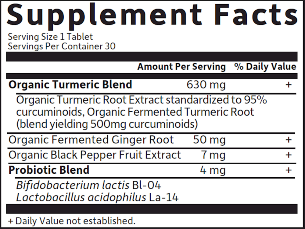 mykind Organics Maximum Strength Turmeric Joints & Mobility, 30 Tablets