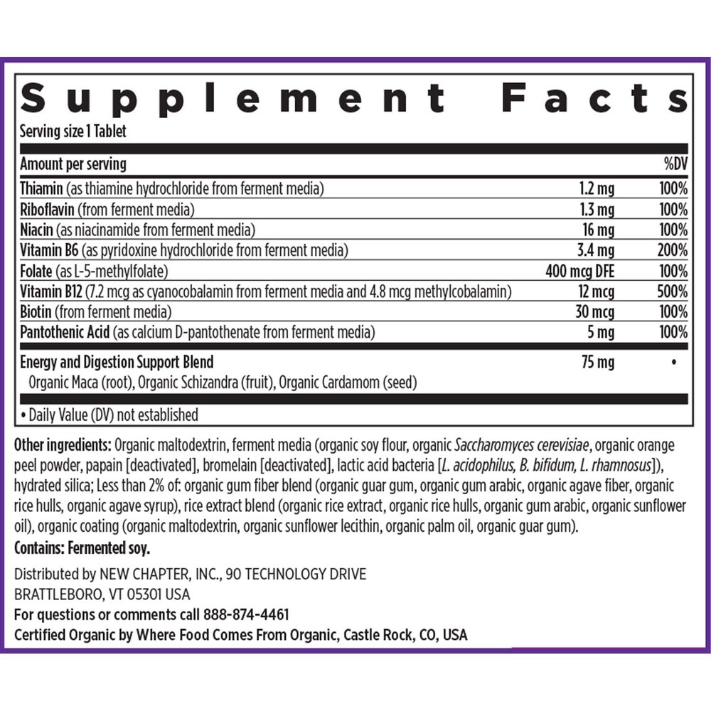 Fermented Vitamin B Complex, 30 tablets