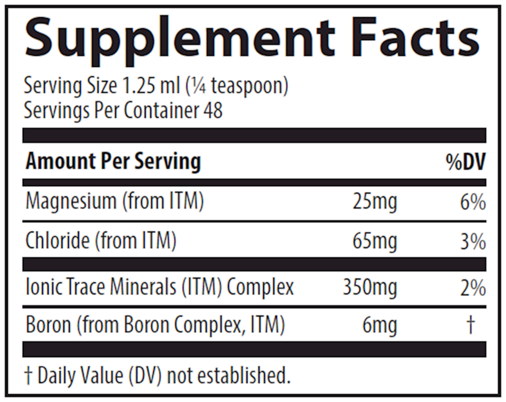 Liquid Ionic Boron 6mg, 59 mL Liquid , Brand_Trace Minerals Form_Liquid Size_59 mL