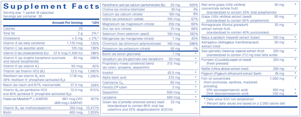 Men's Pure Pack, 30 Packets , Brand_Pure Encapsulations Emersons