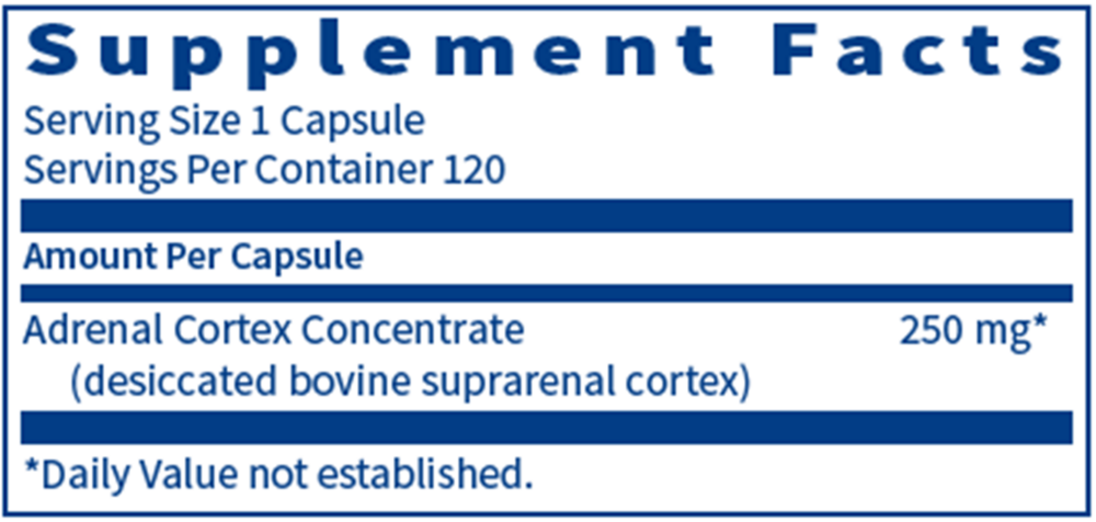 Adrenal Cortex, 120 Capsules