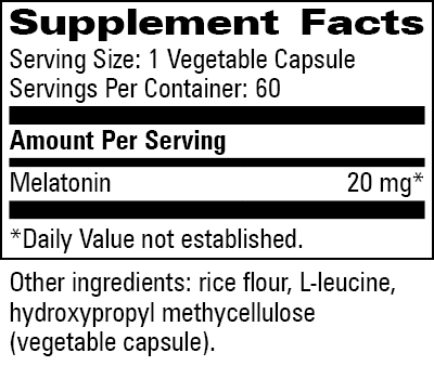 Melatonin 20mg, 60 Capsules , Brand_Progressive Labs capsules Form_Capsules Requires Consultation Size_60 Capsules