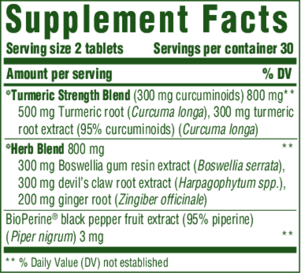 Turmeric Curcumin Extra Strength - Joint, 60 Tablets