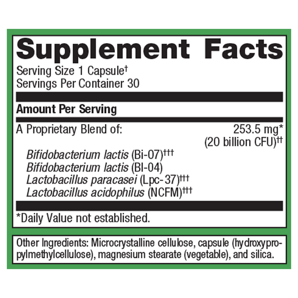 UltraFlora® Restore, 30 Vegetarian Capsules , caps Emersons Form_Capsules