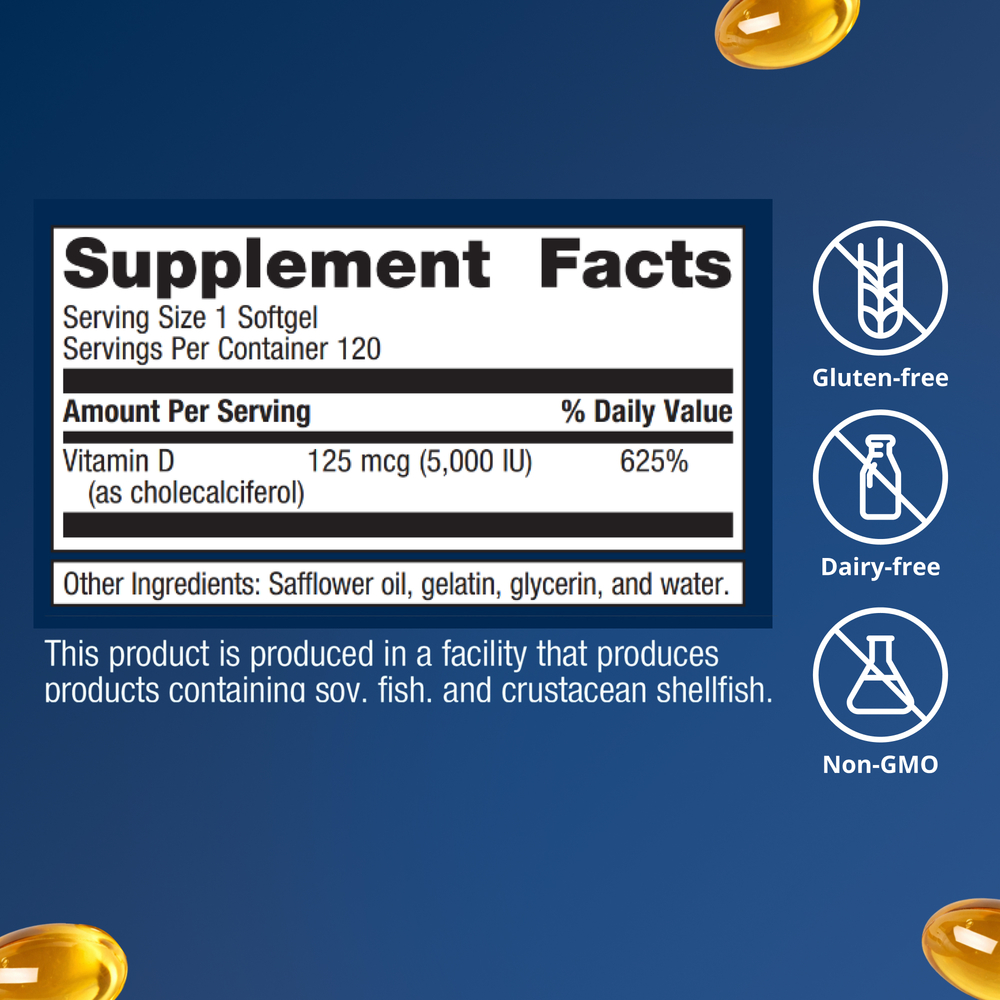 D3 5000™, 120 Softgels , Emersons Form_Softgels softgels
