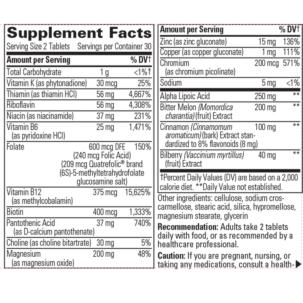 Glycemic Manager, 60 Tablets