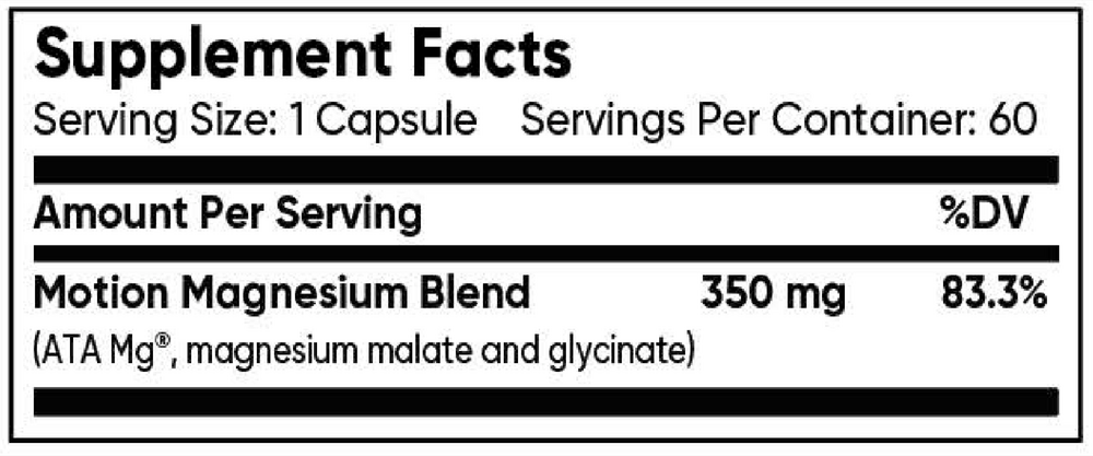 Magnesium Motion, 60 Capsules