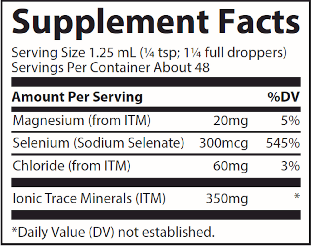 Liquid Ionic Selenium 300mcg, 59 mL Liquid