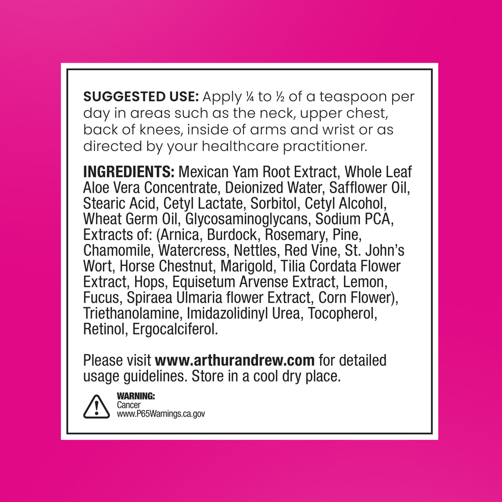 Arthur Andrew Medical Proferia Progesterone-ADP - supplement facts
