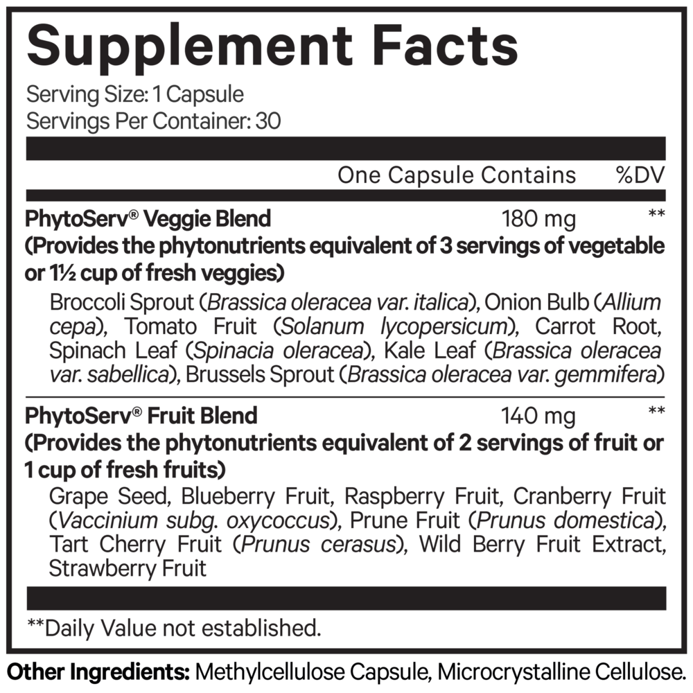 InstantFood Five a Day, 30 Capsules