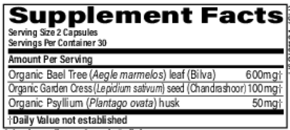 Herbal Laxative, 60 capsules , Ayurveda Brand_Organic India Form_Capsules