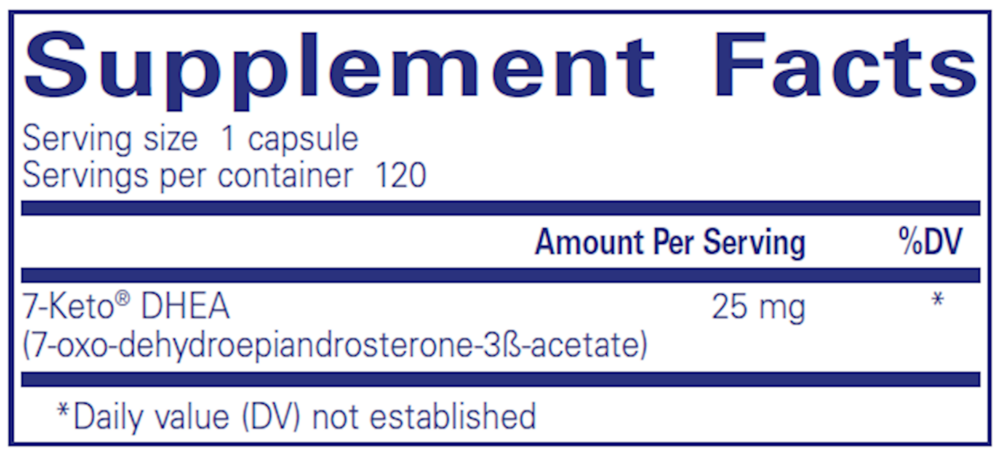 7-KETO� DHEA 25 mg , Pure