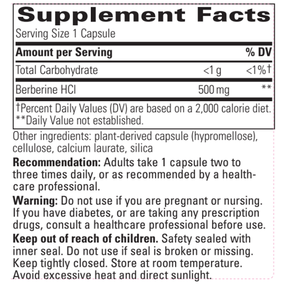 Berberine, 60 Vegetarian Capsules
