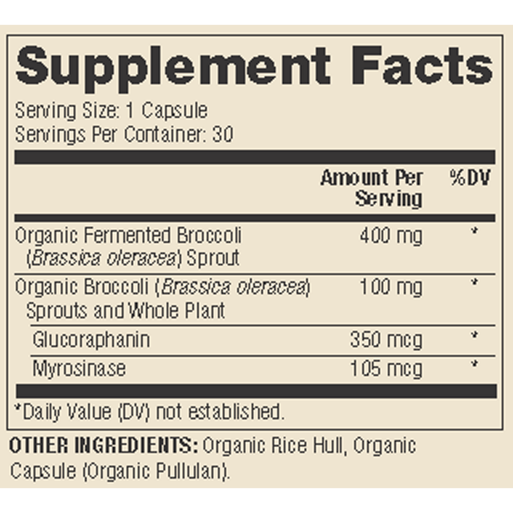 Fermented Broccoli Sprouts, 30 Capsules