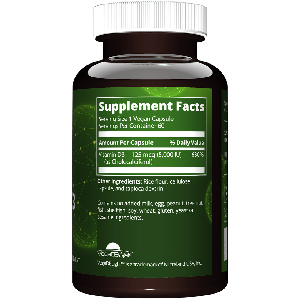 Vegan Vitamin D3 5000IU, 60 capsules
