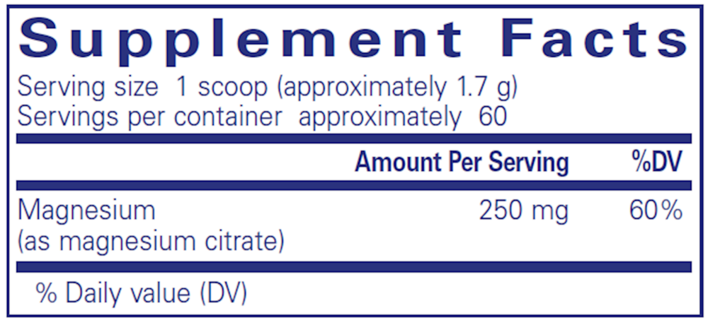 Magnesium Powder - 3.7 oz (107 Grams) , Pure Encapsulations