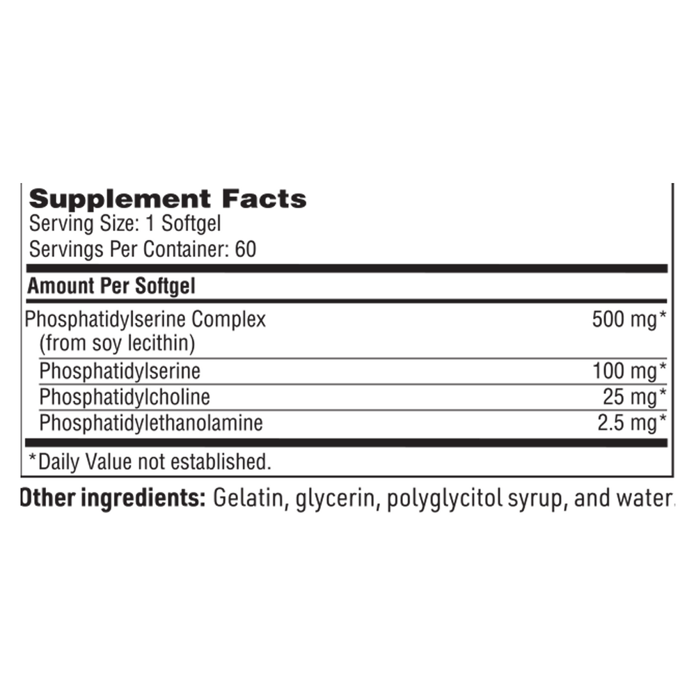 SeraBella™ Plus (Phosphatidyl Serine), 60 Softgels