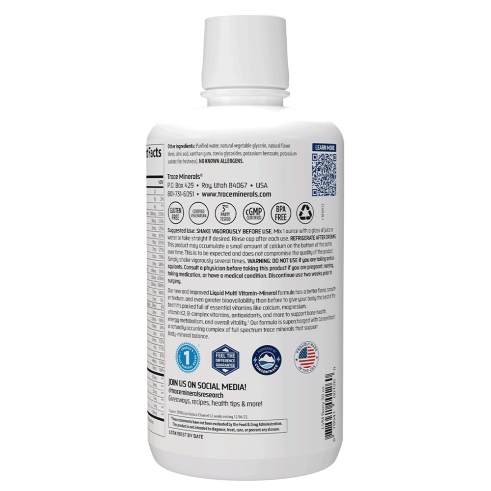Liquid Multi Vitamin-Mineral Berry Flavor, 887 mL Liquid