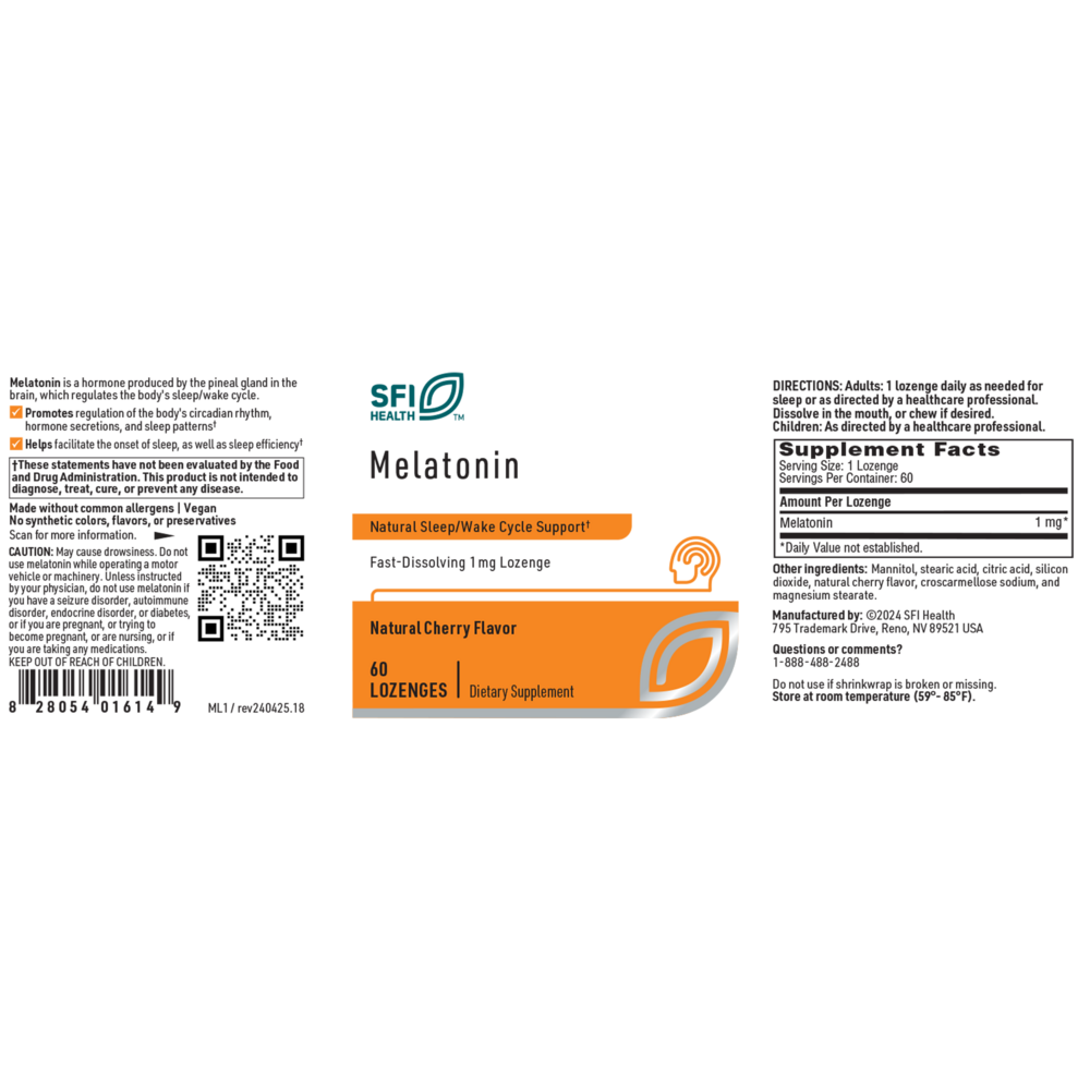 Melatonin Lozenge, 60 Lozenges