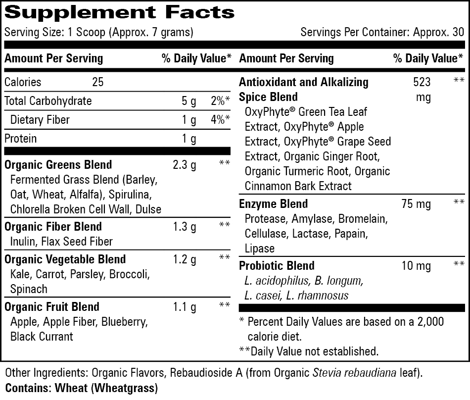 Alkalizing Greens Blend, 210 Grams , Brand_Progressive Labs Form_Powder powder Requires Consultation Size_210 Grams