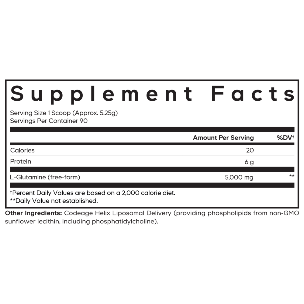 Liposomal L-Glutamine Powder, Unflavored, 1 lb Powder