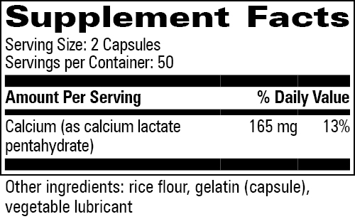 Calcium Lactate 115mg, 100 Capsules , Brand_Progressive Labs capsules Form_Capsules Requires Consultation Size_100 Capsules
