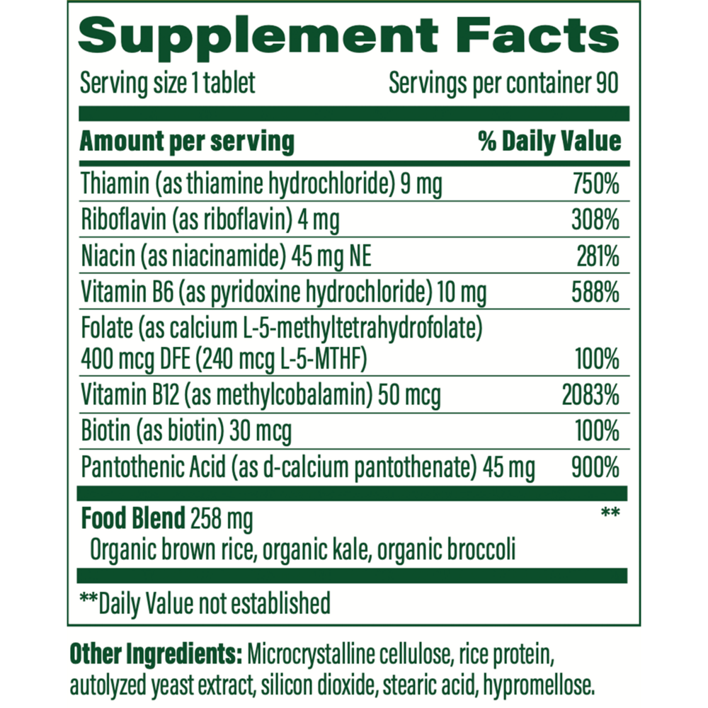 Balanced B Complex, 90 Tablets