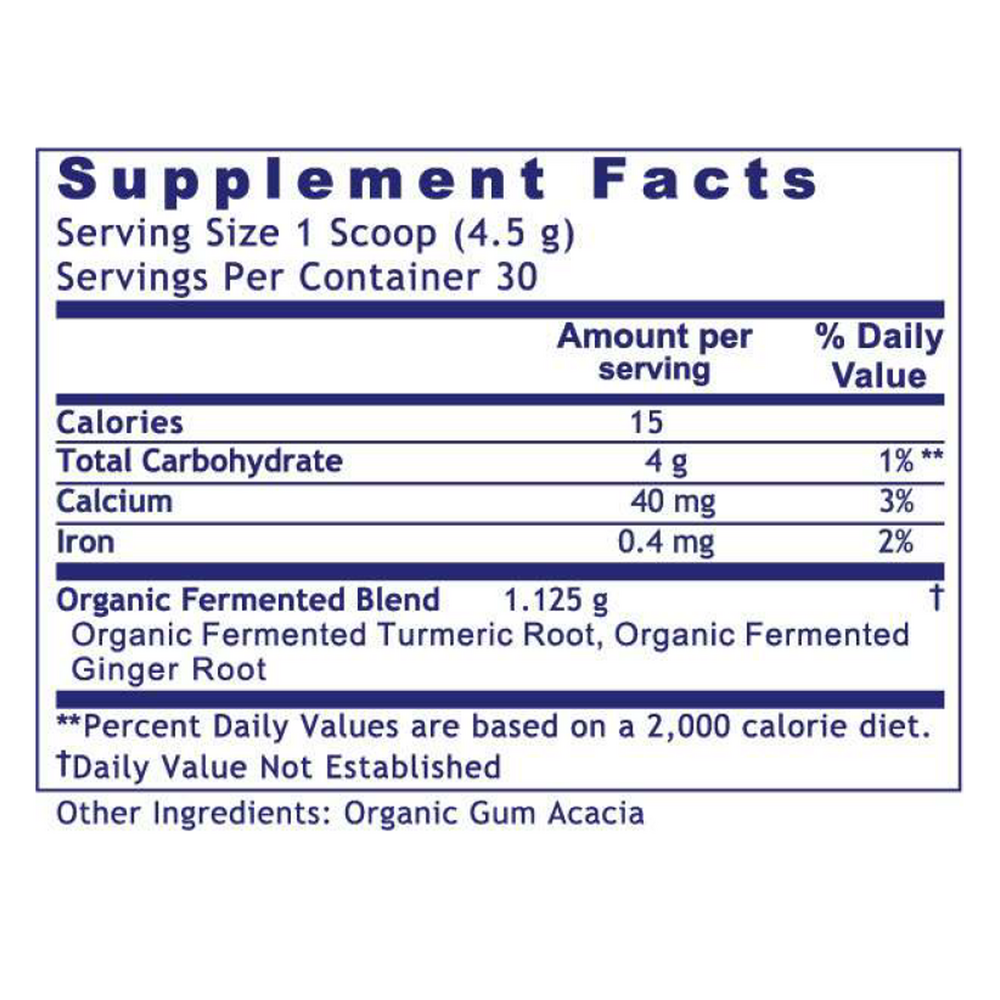 Premier Fermented Turmeric/Ginger, 135 Grams , Brand_Premier Research Labs Form_Powder powder Requires Consultation Size_135 Grams