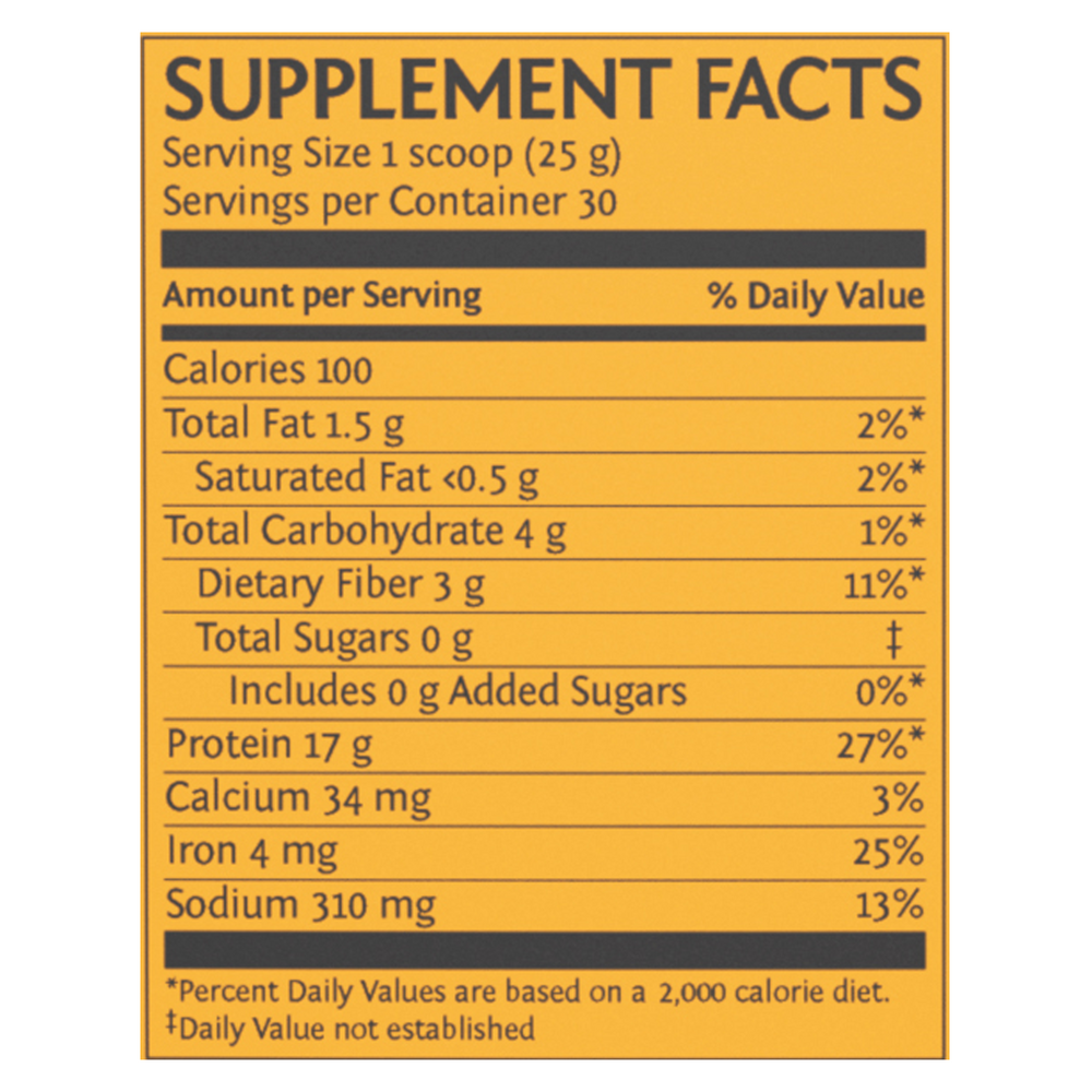 Organic Plant-Based Classic Plus Protein, 17 g of Protein per Serving from 5 Sprouted & Fermented Protein Sources, Chocolate Flavor, 1.65 Lb (750 g) Powder , Brand_Sunwarrior Flavor_Chocolate Form_Powder Potency_17 g Size_750 g