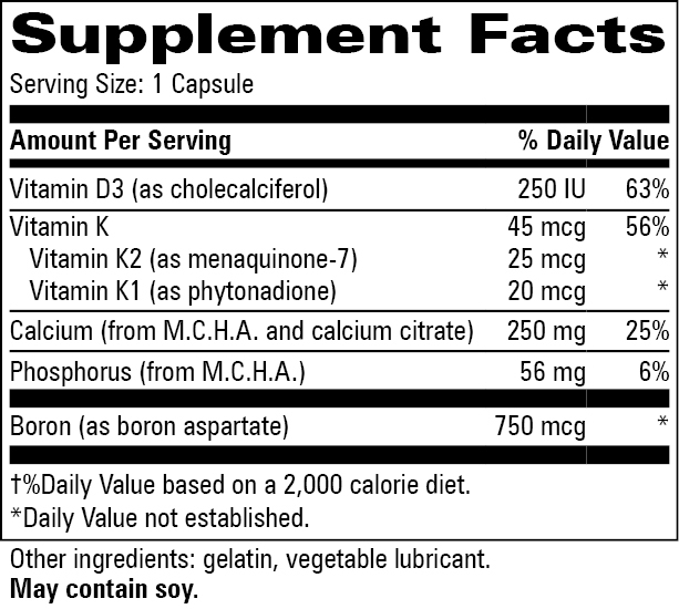 M.C.H.C. w/Vitamin K Caps, 120 Capsules , Brand_Progressive Labs capsules Form_Capsules Requires Consultation Size_120 Capsules