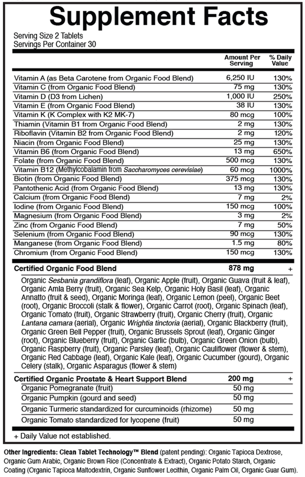 mykind Organics Men's Multi, 60 Vegan Tablets