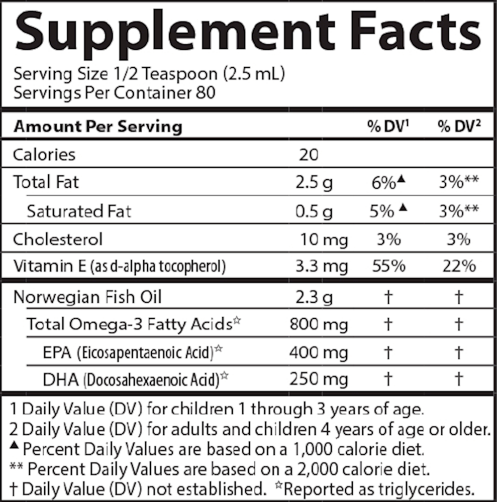 Carlson® for Kids Finest Fish Oil Orange, 200 mL Liquid