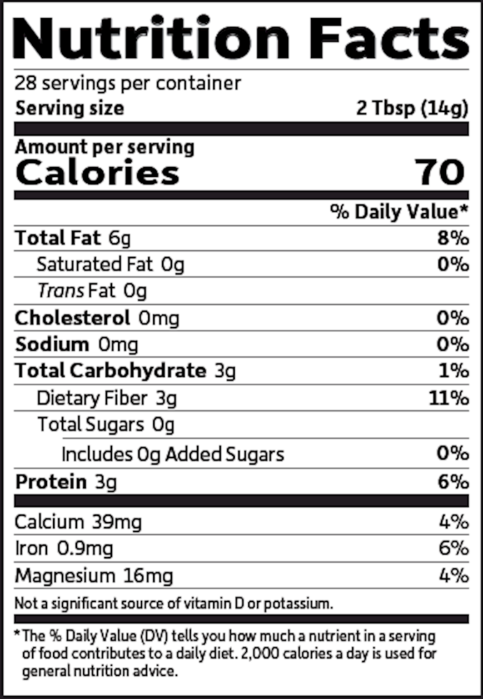 RAW Organics Golden Flaxseed, 14 oz Packet