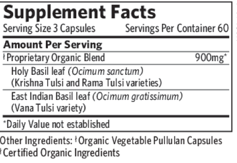 Tulsi-Holy Basil, 180 capsules , Ayurveda Brand_Organic India Form_Capsules
