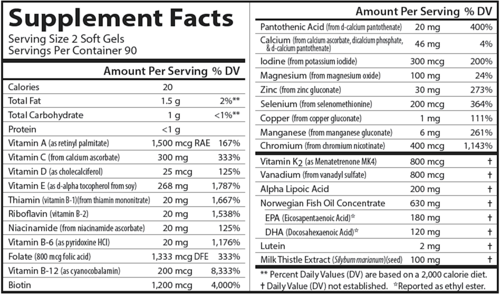 Nutra Support® Diabetes, 180 Softgels