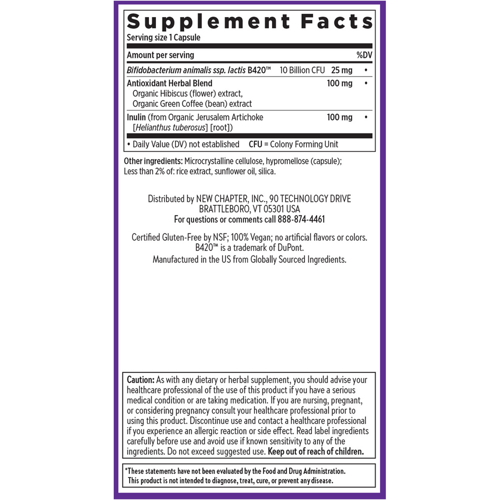 Daily Dual Biotic Probiotic + Prebiotic, 30 capsules