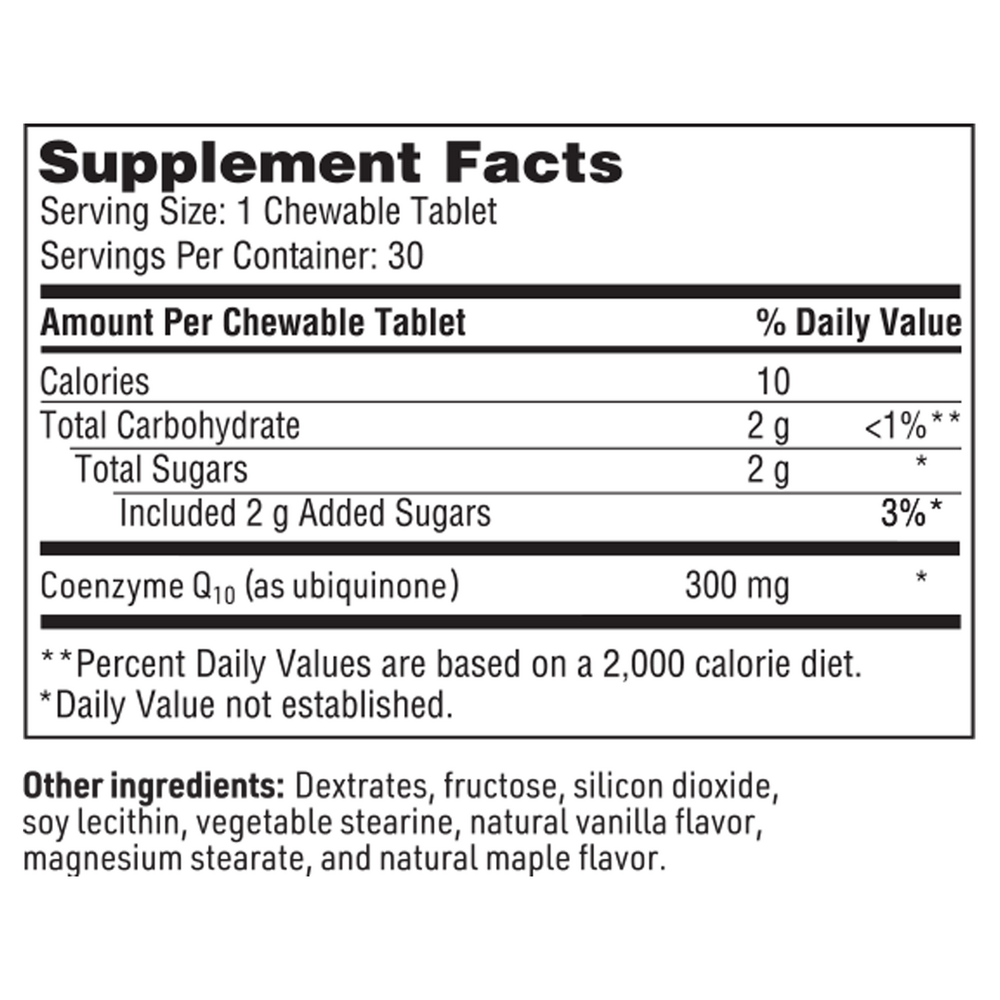 Coenzyme Q10 (300 mg), 30 Tablets