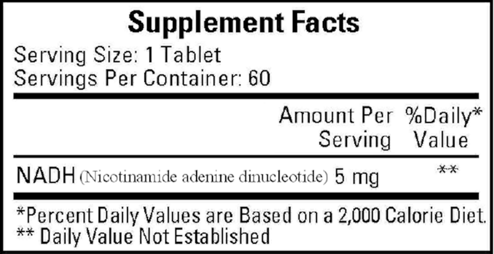 NADH 5mg, 60 Tablets