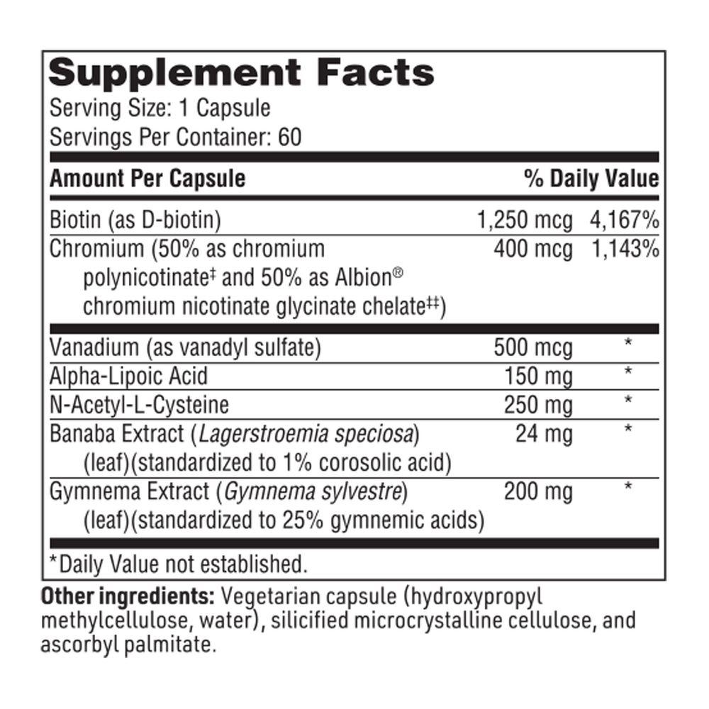 GlucoThera, 60 Capsules