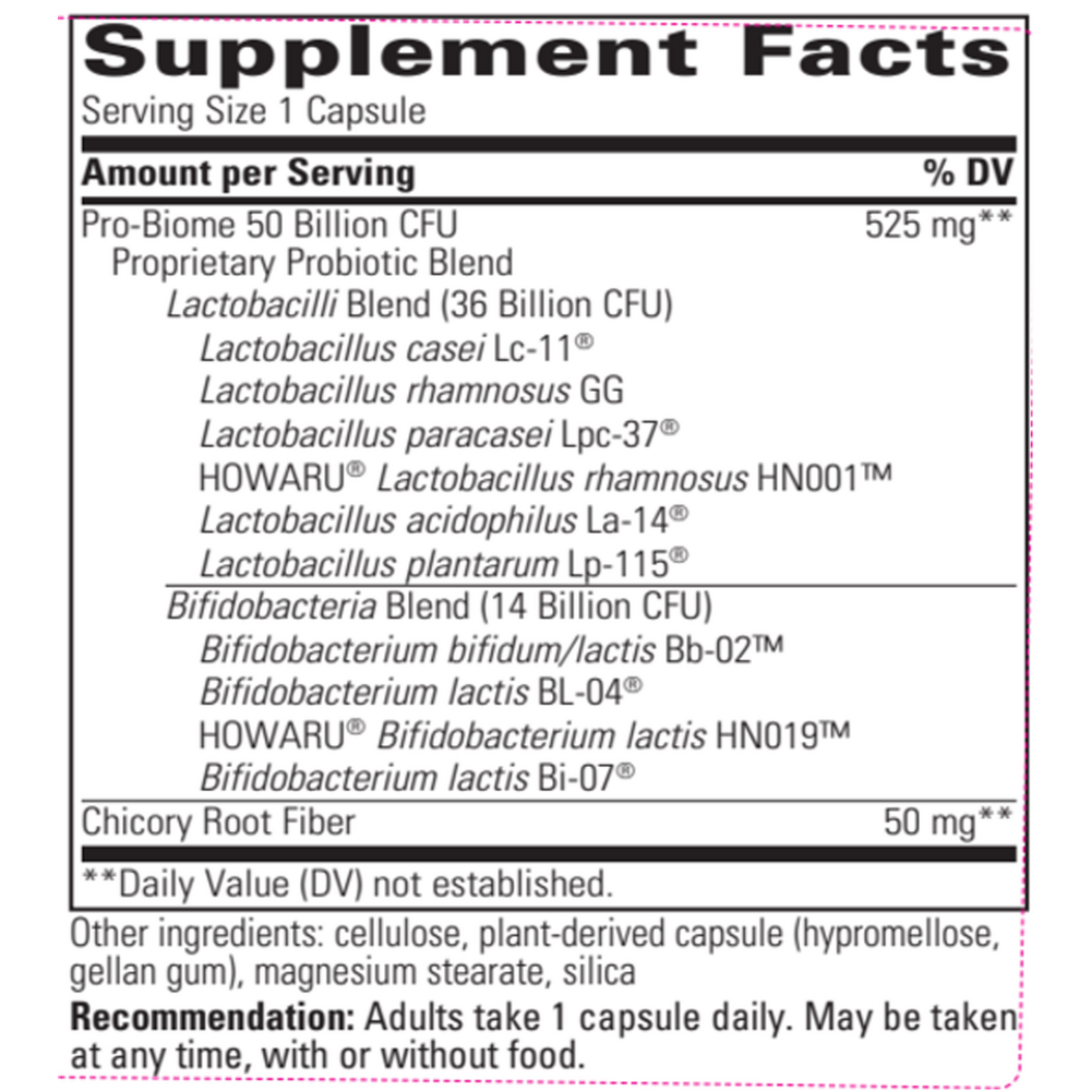 Pro-Biome 50B, 30 Capsules