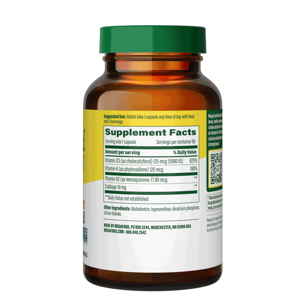 Vitamin D3 5000 IU, 60 Capsules
