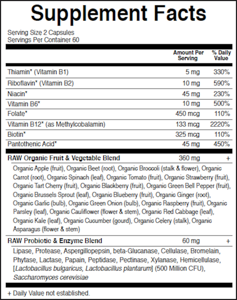 Vitamin Code Raw B-Complex, 120 Vegan Capsules